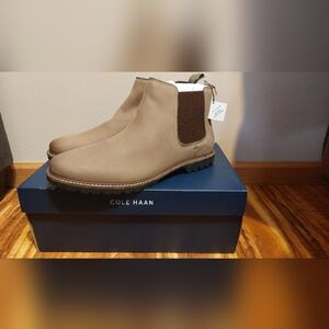 Cole Haan Men's Midland Lug Tan Chelsea Boots Size 9.5